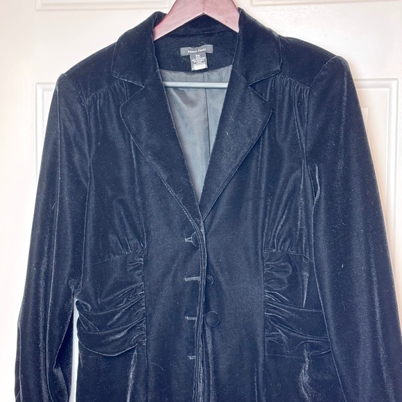 Susan Lewis Black Velvet Jacket Blazer, Ladies Size PXL - Picture 3 of 7